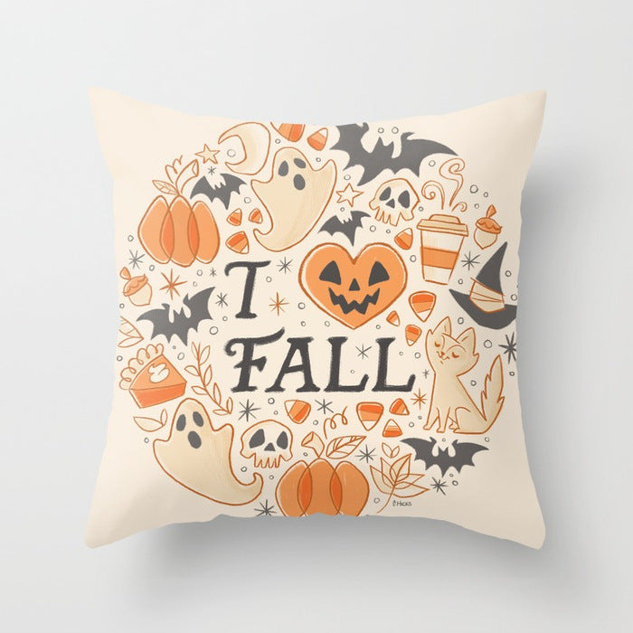 Halloween Pumpkin Decorative Pillow Cushion Cover