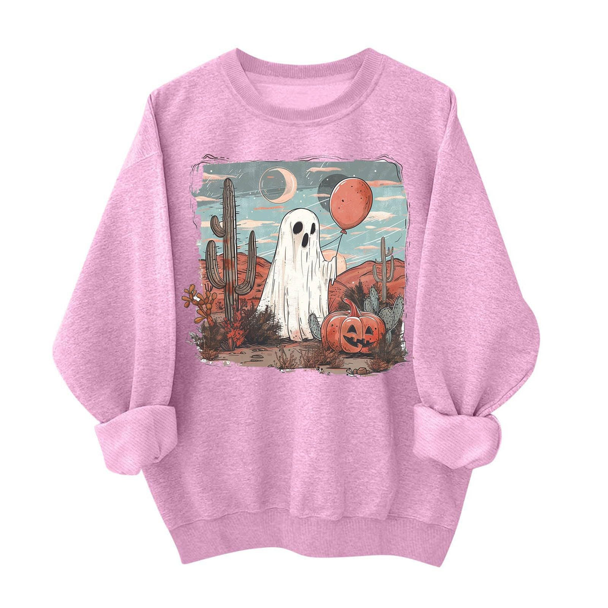 Funny Spooky Loose Sweater Pullover