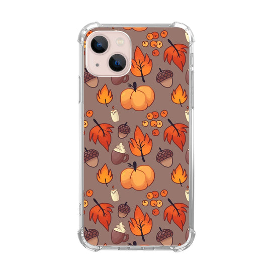 Pumpkin Acorns Case Compatible with iPhone 14 Plus Aesthetic