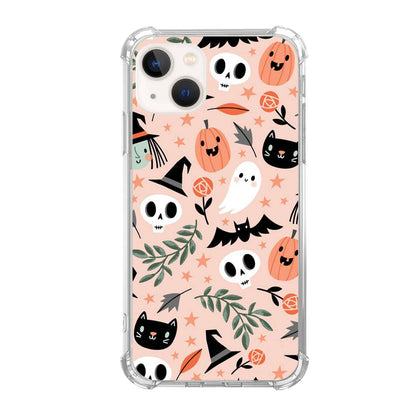 Halloween Case Compatible with iPhone 15 Plus，Skull Pumpkin