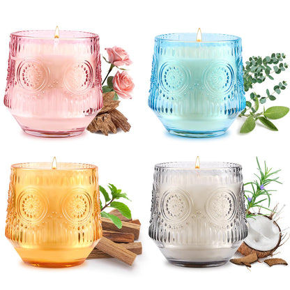 4-Pack Luxury Scented Candle Set