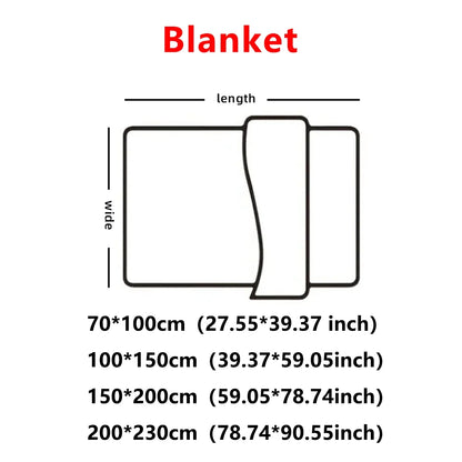 Solid color thickened wide striped blanket
